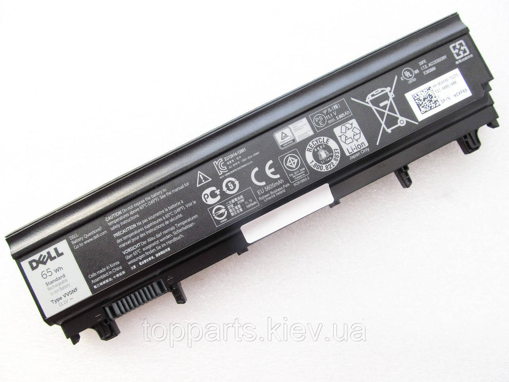 VV0NF 11.1V 65wh Battery Dell Latitude 15 E5440 E5540 Series VJXMC N5YH9 0K8HC 7W6K0 FT6D9 F49WX NVWGM - JS Bazar