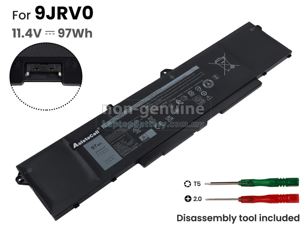 15.2V 64WH Li-ion Batteries Laptop GRT01 For Dell Latitude 5421 5431 5521 5531 Precision 3561 3571 3470 Alienware m17 R5 AMD