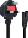 UK 3-pin IEC C7 power cable for compatible ASUS 65W charger