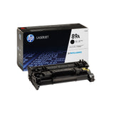 Original HP 89A Black toner CF289A on white background