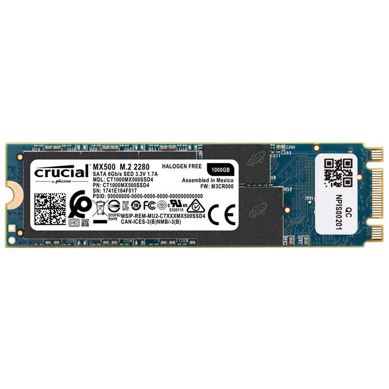 Crucial 1TB P2 NVMe PCIe Internal SSD, M.2 Form Factor : CT1000P2SSD8 Hard Drives Crucial