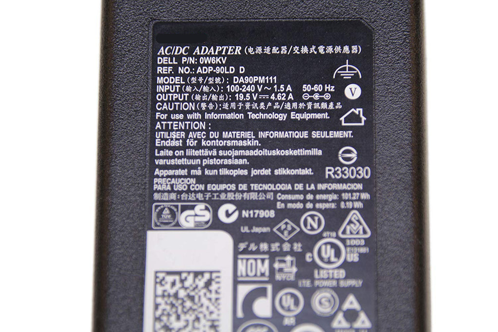90W Dell Laptop charger for Dell Inspiron 5520 Inspiron 5539 Vostro V5480 Vostro V5470 Laptop Adapter Laptop Charger JS Bazar