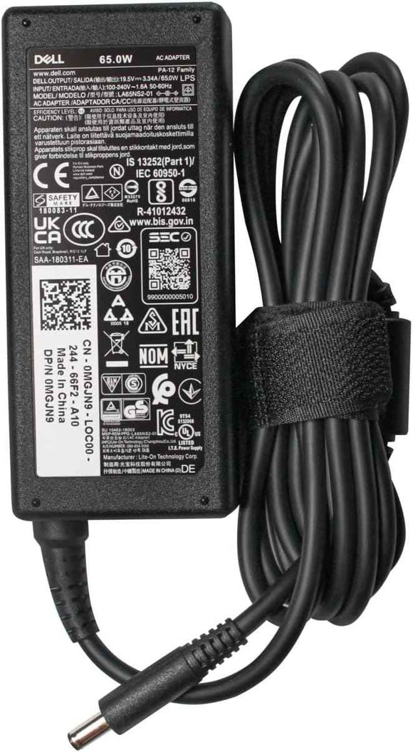 Original 65W Dell charger 19.5V 3.34A AC Adapter for Dell Latitude 3340 Vostro 5490 LA65NM130 HA65NM130 Laptop Charger JS Bazar