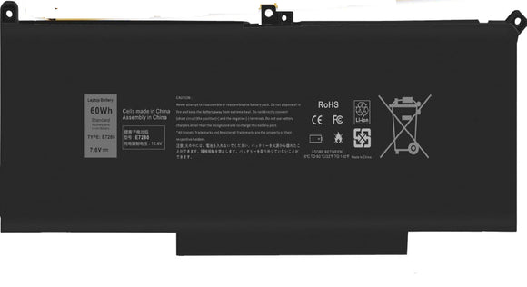 60Wh F3YGT Dell Laptop Battery for Dell Latitude 12 7000 7280 7290/13 7000 7380 7390 P29S002/14 7000 7480 7490 P28S P28S001 P73G P73G002 Series DM3WC 0DM3WC DM6WC 2X39G KG7VF V4940 451-BBYE 453-BBCF Laptop Batteries JS Bazar
