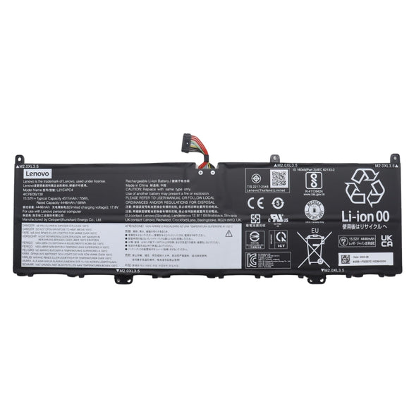 L21M4PC7 L21C4PC4 Original Lenovo Laptop Battery for Lenovo Yoga Slim 7 ProX-14IAH7 ProX-14ARH7 Series Notebook 82TK0076MX 82TL003TKR 82TK0025IN L21M4PE0 L21D4PC4 L21D4PE0 15.52V 70wh 4511mAh Laptop Batteries JS Bazar