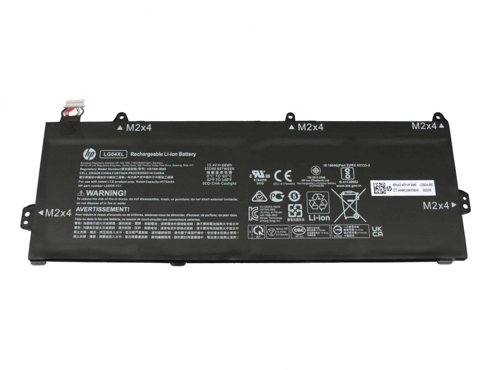 LG04XL HP Pavilion 15-CS2035UR, Pavilion 15-CS2052UR, LG04068XL 15.4V 68WH Laptop Battery Laptop Batteries JS Bazar