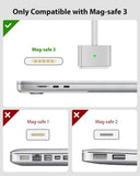 140 watt Type C To MagSafe 3 Adapter Cable For Macbook Pro 14 MacBook Air 13 M3 MacBook Air M2 power cord JS Bazar