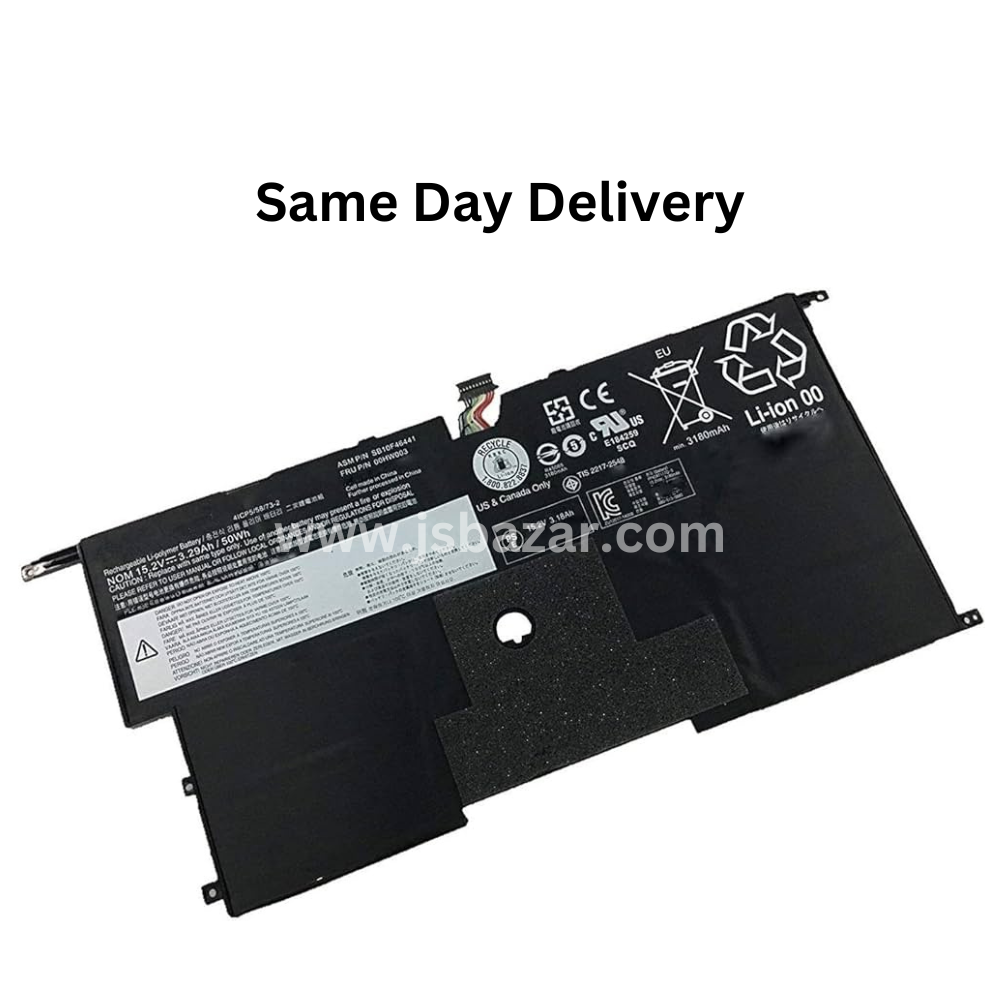 00HW003, 00HW002 Lenovo Thinkpad X1 Carbon GEN 3 2015 20BTA0S4CD 20BTA0AMCD 20BTA06DCD Replacement Laptop Battery - JS Bazar