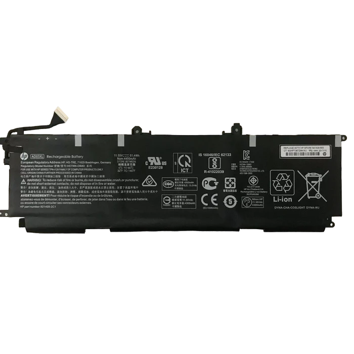 AD03XL HP Envy 13-AD 921409-2C1 921439-855 HSTNN-DB8D Series 11.55V 51.4Wh Laptop Battery - JS Bazar