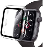 Apple Watch 44mm clear case screen protector tempered glass image 1