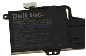 Dell Inspiron DUO 1090 14.8V 29wh WW12P 9YXN1 TR2F1 Convertible Laptop Battery - JS Bazar