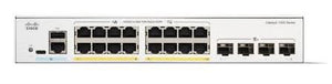 Cisco Catalyst 1300-16P-2G Managed Switch, 16 Port GE, PoE, 2x1GE SFP, (C1300-16P-2G)