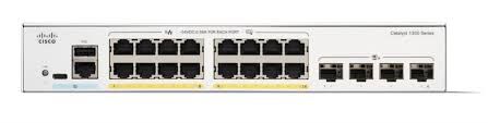 Cisco Catalyst 1300-16T-2G Managed Switch, 16 Port GE, 2x1GE SFP, (C1300-16T-2G) Networking Switches JS Bazar