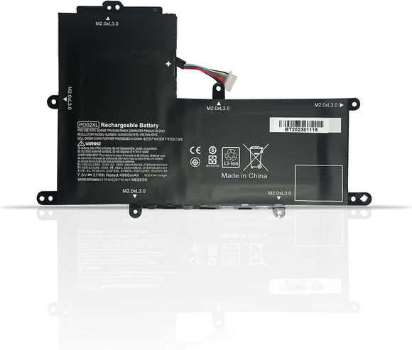 7.6V 37Wh PO02XL original Laptop Battery Compatible With HP Stream 11-R 11-R000 11-R014WM 11-R010NR 11-R015WN 11-R015WM Pro G2 G3 Series Laptop Batteries JS Bazar