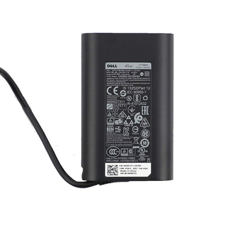 45W Dell Laptop charger for Dell Latitude E6330, Latitude E6430, LA45NM171 USB Type C Adapter (0X2GC2 | 0HDCY5 | 0T6V87) Laptop Charger JS Bazar
