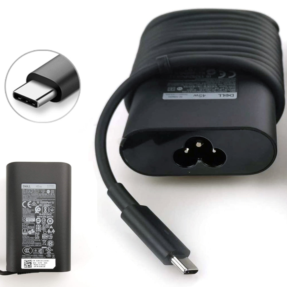45W Dell Laptop charger for Dell Latitude E6330, Latitude E6430, LA45NM171 USB Type C Adapter (0X2GC2 | 0HDCY5 | 0T6V87) Laptop Charger JS Bazar