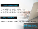HP ZBook Studio G7 MB06XL laptop battery