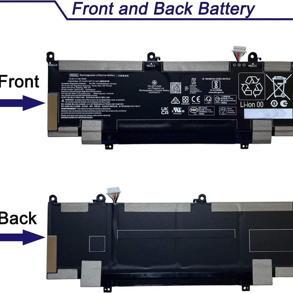 RR04XL Laptop Battery Compatible with HP Spectre X360 13-AW 13-AW0000 13-AW0001lm Series Notebook HSTNN-DB9K 15.4V 60.76Wh 3744mAh - JS Bazar