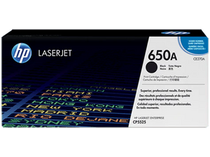 HP 650A Color LaserJet CE270A Black Print Cartridge