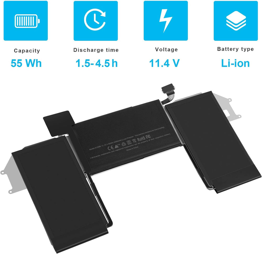 Battery Replacement for MacBook Air A2337(2020 M1) 13-inch A2389 Battery Laptop Batteries JS Bazar