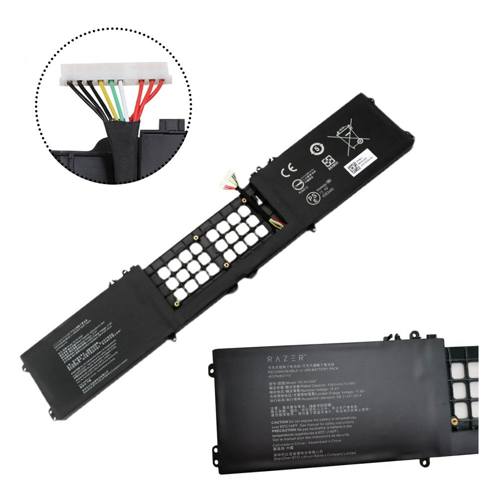 Original laptop battery For RC30-0287 Razer Blade Pro 17 2019 2020 RZ09-0287 / 15.4V 4583mAh Laptop Batteries JS Bazar