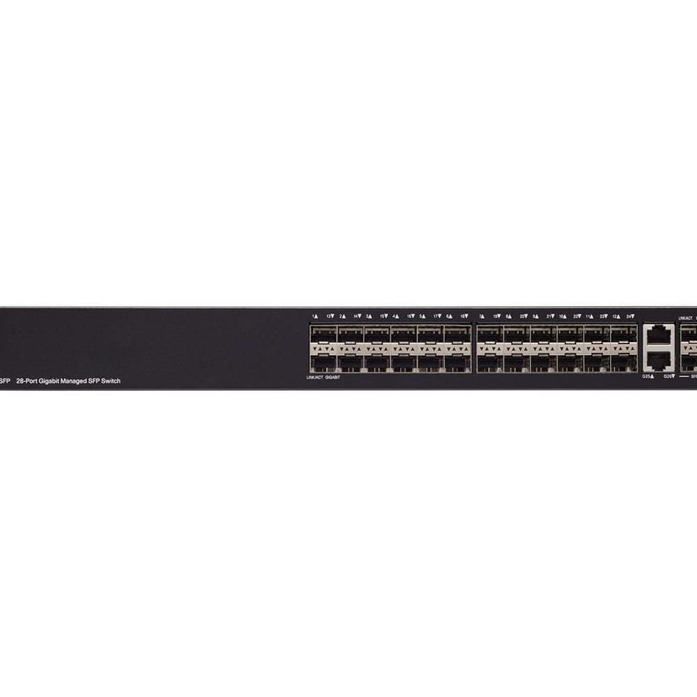 SG350-28P - Cisco 350 Series Managed Switches, 24 10/100/1000 ports (24 PoE ports with 195W power budget), 2 Gigabit copper/SFP combo + 2 SFP ports