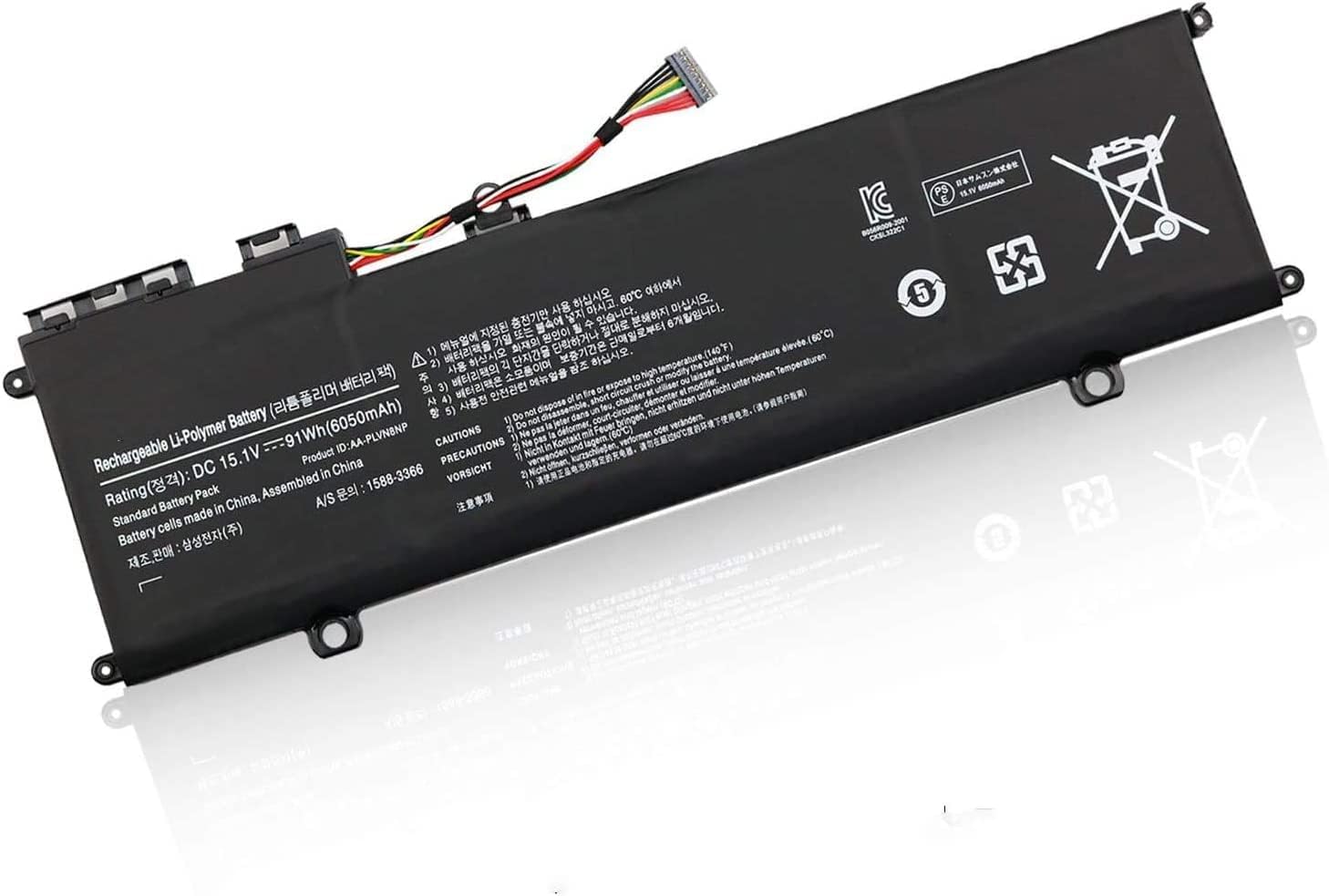 15.1V 91Wh/6050mAh AA-PLVN8NP Original Samsung Laptop battery for Samsung ATIV Book 8 Touch NP770Z5E, NP870Z5E, NP880Z5E, NP880Z5E-X01, NP880Z5E-X01AU Laptop Batteries JS Bazar