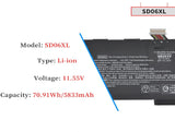 Original SD06XL Laptop Battery for HP Omen 15-EK 15-EK0000 15-EN 15-EN0000 15-EK0XXX EK0008CA 5-EK0013DX 15-EK0023DX 15-EK0007MS 15-EK0071NG Series L84392-005 HSTNN-DB9U Laptop Battery JS Bazar