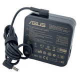 ASUS-branded ADP-90YD B 90W charger, label and connector