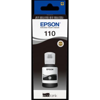 Epson 110 Ecotank Pigment Black Ink Bottle (C13T03P14A) Cartridges JS Bazar