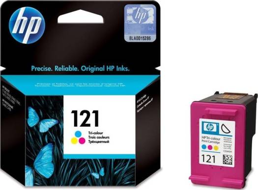 HP 121 Tri-Color Ink Cartridge : CC643HE Cartridges JS Bazar