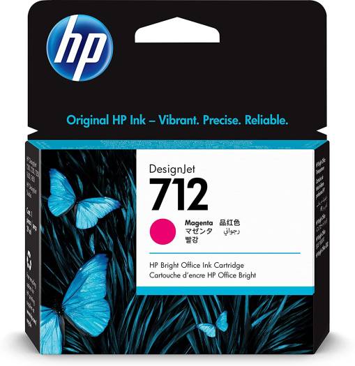 HP 712 29ml Jet Ink Cartridge, Dye Based : 3ED68A Cartridges JS Bazar