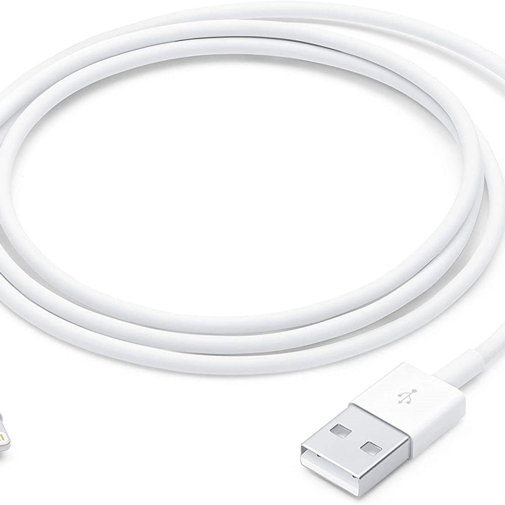 Lightning Cable for iPhone & iPad (1 Meters) - White Power Adapter & Charger Accessories JS Bazar