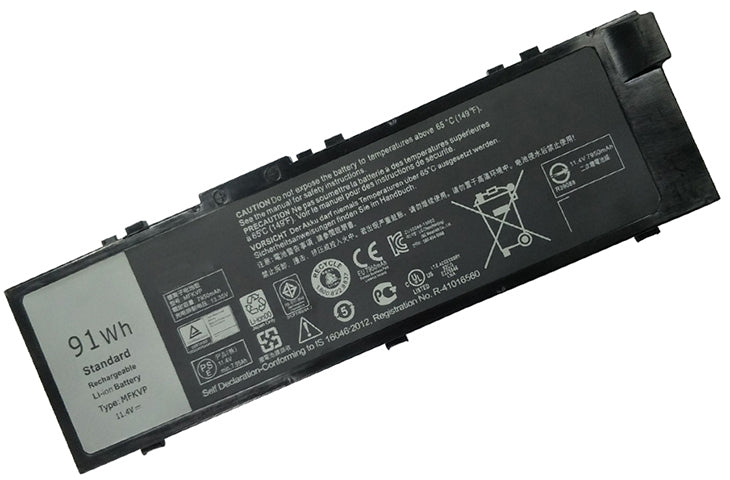 91Wh MFKVP Replacement Dell Precision 15 (7510) / 17 (7710) Replacement Laptop Battery - JS Bazar