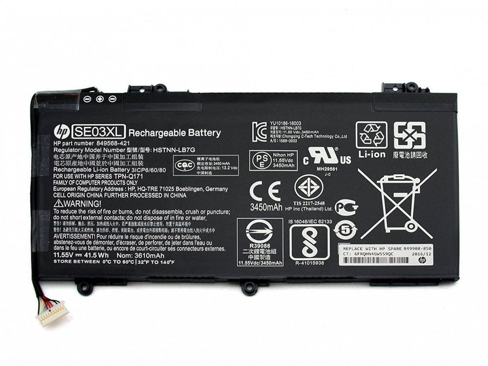 Original SE03XL HP Pavilion 14-AL026TX, Pavilion 14-AL080TX SE03041XL 849988-850 TPN-Q171 Laptop Battery - JS Bazar