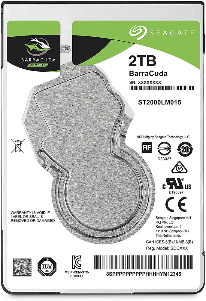 Seagate Guardian BarraCuda - Hard drive - 2 TB - internal - 2.5