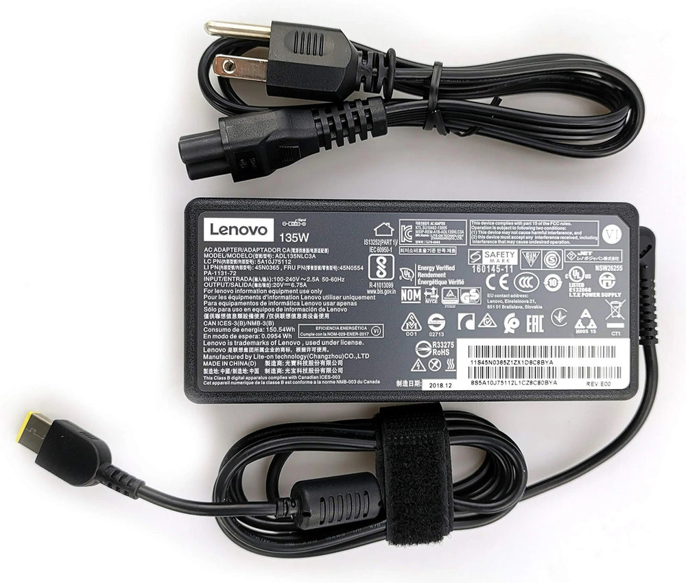 135W Lenovo Legion Y520 Y520-15IKB Y520-15IKBN AC Adapter Charger with Power Cord - JS Bazar