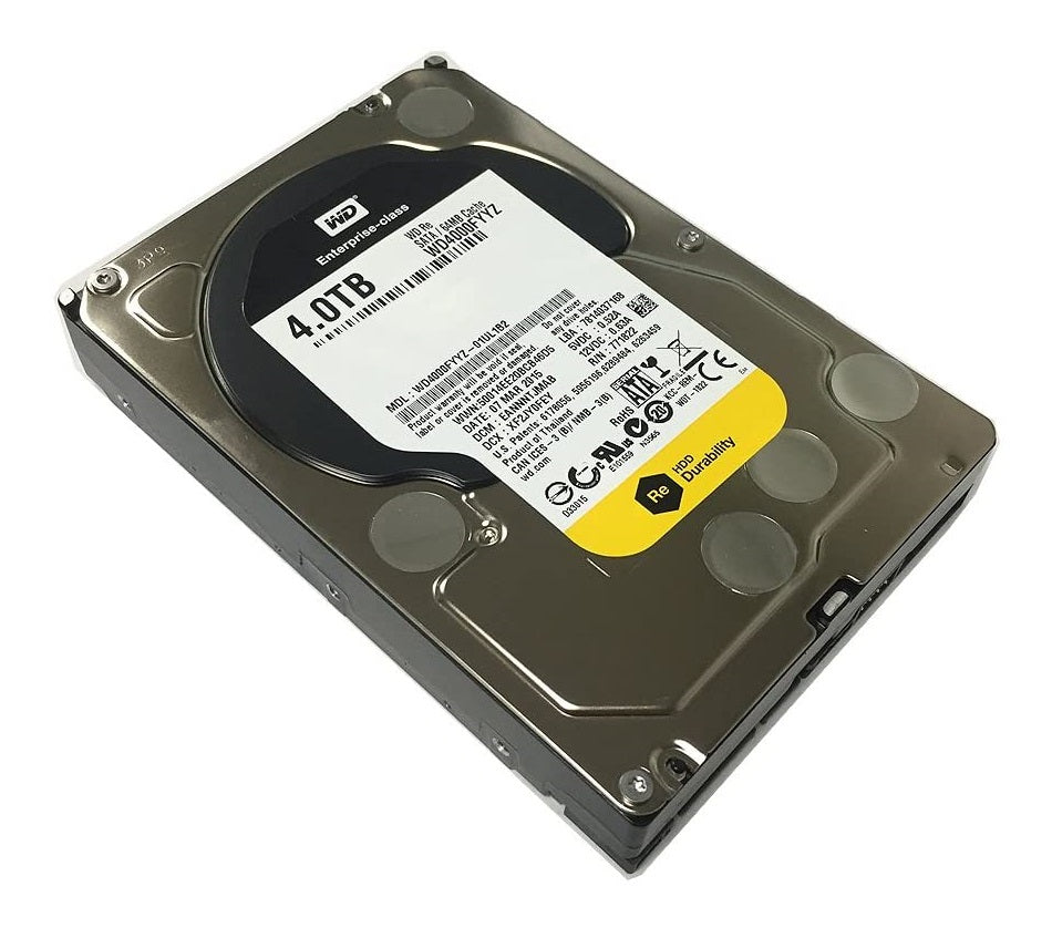 Western Digital 4TB RE 3.5 Inch SATA III, 7200 RPM, 64 MB Cache Enterprise Hard Drive | WD4000FYYZ - JS Bazar