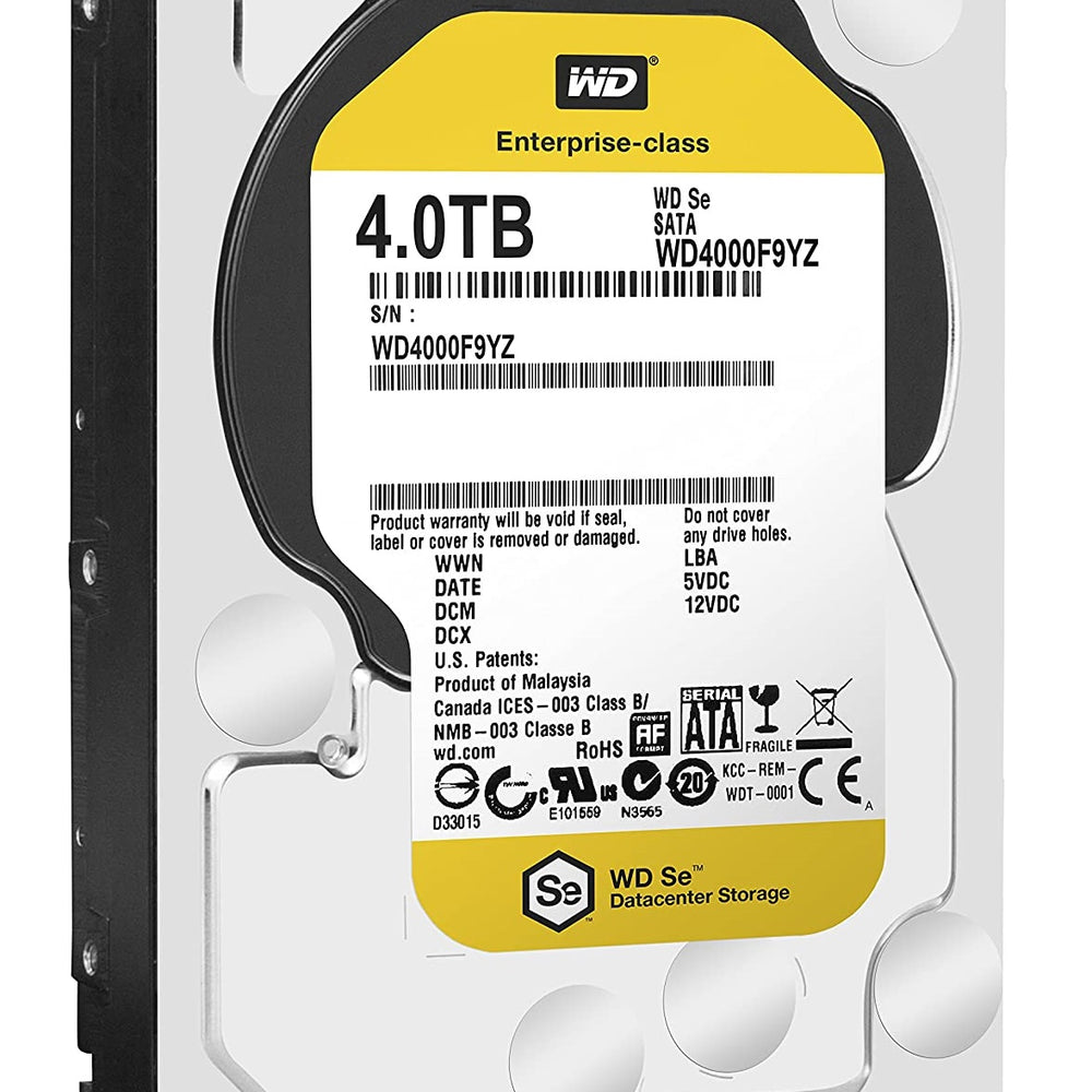 Western Digital 4TB SE 7200 RPM 64MB Cache SATA 6.0Gb/s 3.5 inch Datacenter Capacity HDD | WD4000F9YZ - JS Bazar