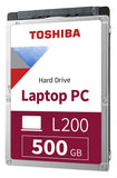 Toshiba 500GB L200 Slim Mobile 7 mm 2.5-Inch SATA Internal Hard Drive | HDWK105UZSVA Hard Drives JS Bazar