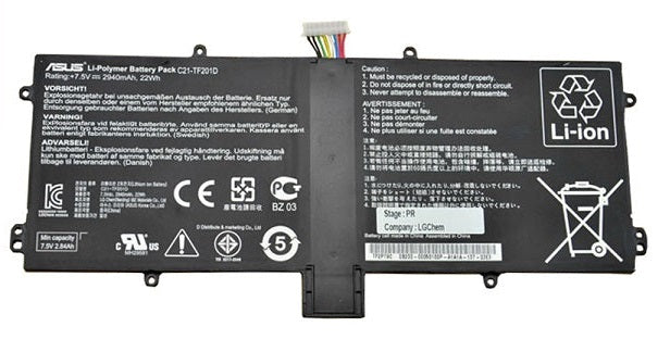 C21-TF201P Asus Eee Transformer Pad Prime TF201-1B002A 25Wh Asus Laptop Battery Laptop Batteries JS Bazar