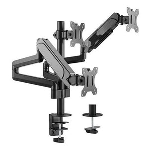 Triple Monitors Pole-Mounted Gas Spring Monitor Arm | LDT48-C036 - JS Bazar