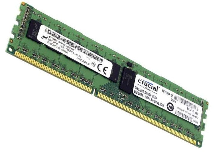 Crucial 8GB DDR3 1600 MHz ECC RDIMM for Server Memory  | CT8G3ERSLD8160B - JS Bazar