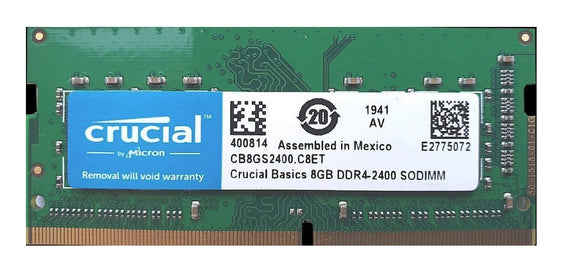 Crucial Basics 8GB DDR4 2400MT/s CL17 1.2V SODIMM Memory | CB8GS2400 RAM JS Bazar