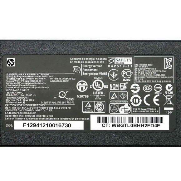 90W HP Laptop charger for HP Pavilion DV3 DV4 DV5 G4 G6 G7 609940-001 608428-002 PPP012H-S Power 19V 4.74A Laptop Charger JS Bazar