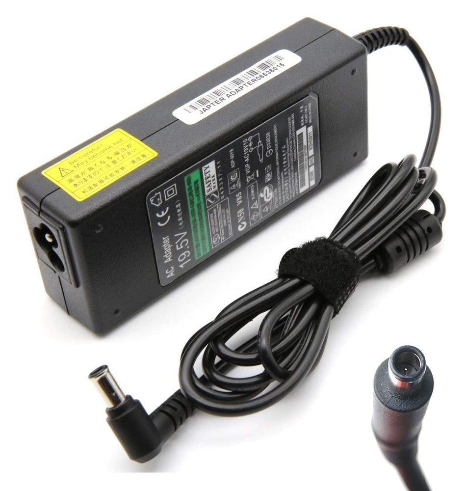 92W Replacement Laptop AC Power Adapter Supply for Sony Model PCG-FR130 19.5V/4.7A (6.5mm*4.4mm) - JS Bazar