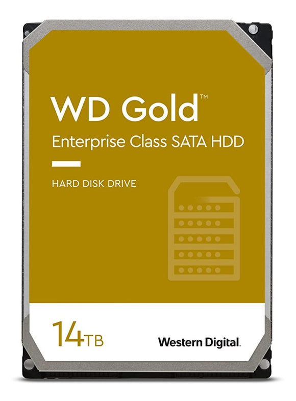 Western Digital 14TB WD Gold Enterprise Class Internal Hard Drive - 7200 RPM Class, SATA 6 Gb/s, 512 MB Cache, 3.5