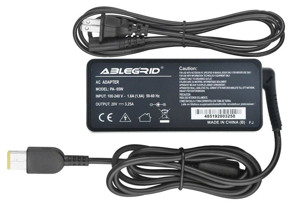 Lenovo IdeaPad Yoga 13 AC Power Replacement Adapter Charger – 20V/3.25V/65W - JS Bazar