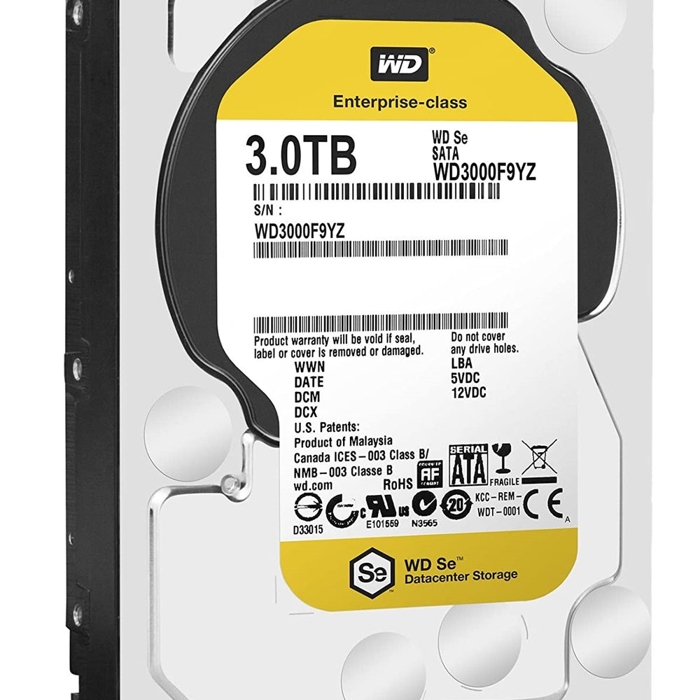 Western Digital 3TB Se 7200 RPM 64MB Cache SATA 6.0Gb/s 3.5 inch Datacenter Capacity Hard Drive | WD3000F9YZ - JS Bazar