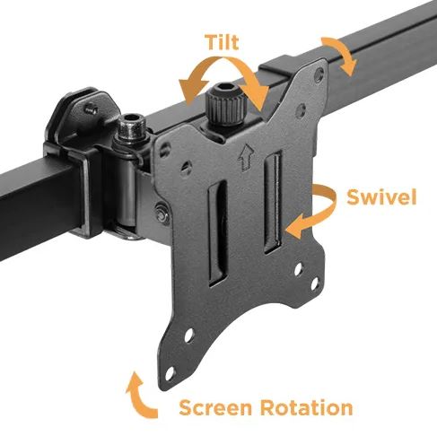 pole mount dual-screen monitor stand | 91-ldt57t02 - JS Bazar